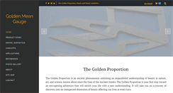 Desktop Screenshot of goldenmeangauge.co.uk