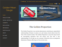 Tablet Screenshot of goldenmeangauge.co.uk